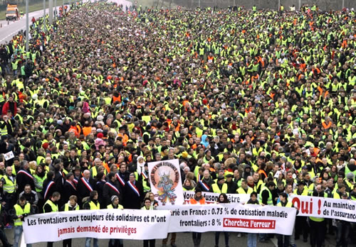 L'ampleur du mouvement été historique selon Jean Pierre Johanneck du CDTF (crédit photo Jérome Gil pour l'Alsace)